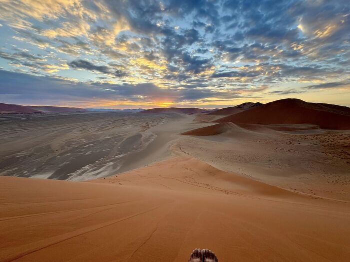 ナミビア 観光 アフリカ旅行 世界一周 ナミブ砂漠 dune45 砂丘 絶景