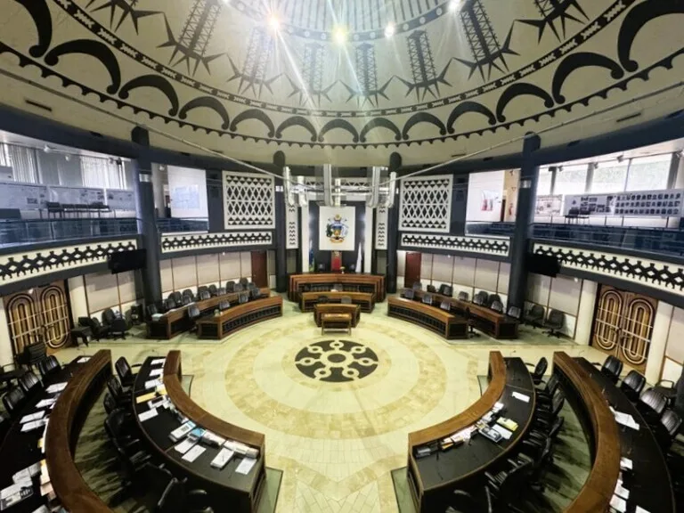 ホニアラにあるナショナルパーラメントハウス（National Parliament of the Solomon Islands）