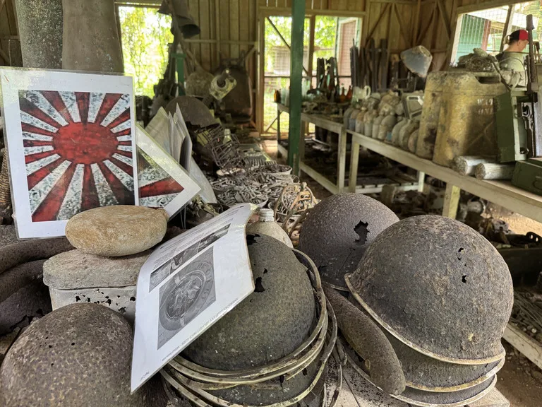 peter-Joseph-war-museum ソロモン諸島 観光 ムンダ 第二次世界大戦 遺留品 博物館