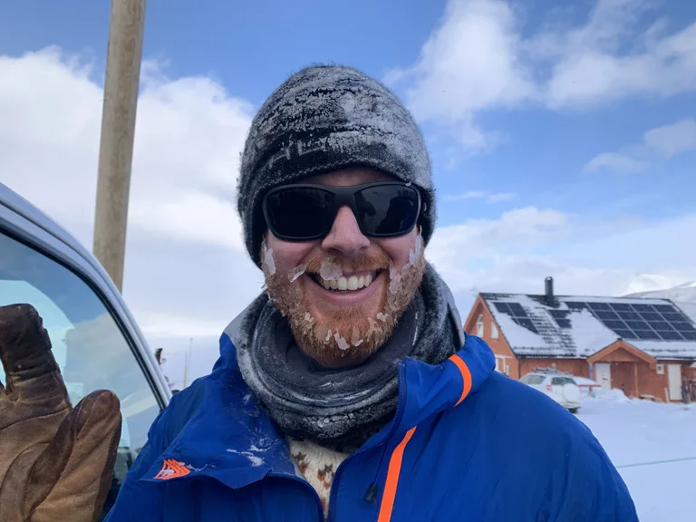 スヴァ―ルバル諸島の犬ぞりチームのリーダー