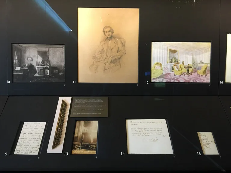 ワルシャワのフレデリック・ショパン博物館（Chopin Museum）の展示物