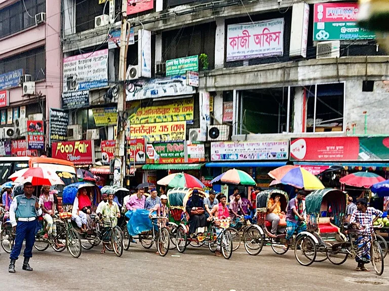 バングラデシュの首都ダッカの風景
