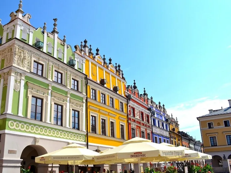 ポーランドの観光名所ザモシチ旧市街（Zamość Old Town）