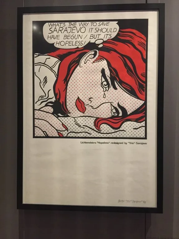 サラエボのGallery 11/07/95の展示物