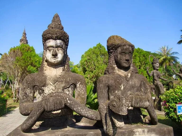 ラオスのXieng Khuanにあるブッダ・パーク（Buddha Park）