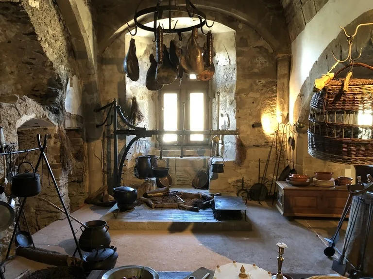 ヴィアンデン城の内部にある展示品