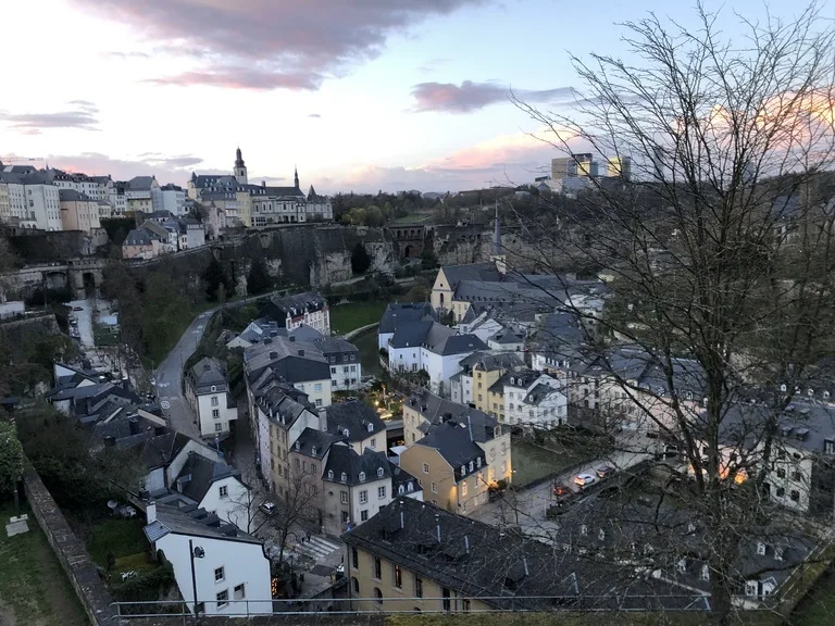 ルクセンブルグのグルント地区の風景