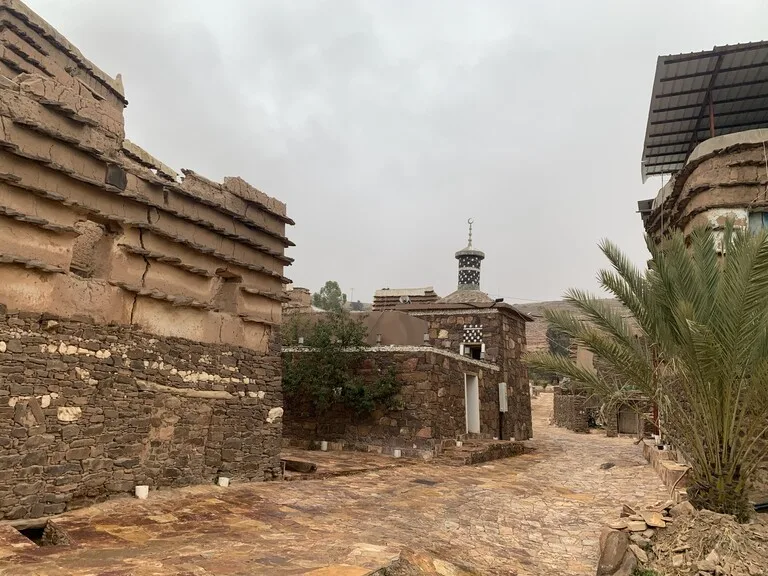 サウジアラビア南部・アシール地方のAl Yanfa Archaeological Villageの風景