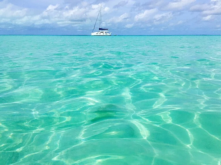 マドリスキー島からみたカリブ海