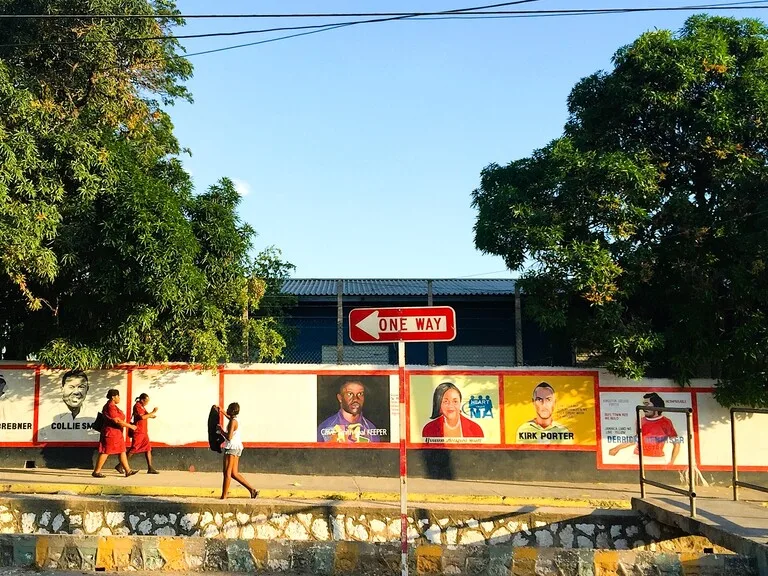ジャマイカのトレンチタウンの街並み
