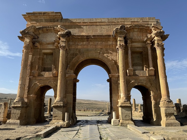 アルジェリアの観光 Batna 世界遺産Timgad