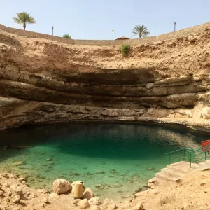 オマーンの観光地Bimmah Sinkhole