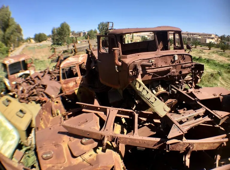 エリトリアの観光 アスマラにある戦車の墓