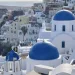 サントリーニ島 ギリシャの観光 白い家 青いドーム Qia