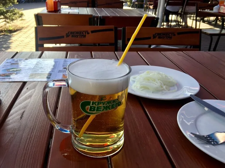 カザフスタン料理 ビール