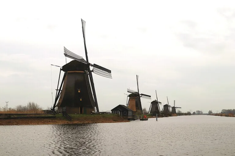 オランダ・キンデルダイク（Kinderdijk）の風車