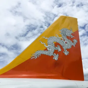 ブータン航空 国旗 観光