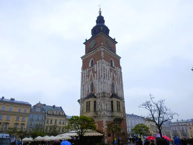 ポーランドのクラクフにあるTown Hall Tower（タウンホール・タワー）