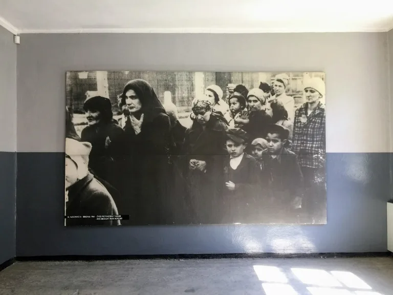 アウシュヴィッツ博物館に展示された収容者の写真