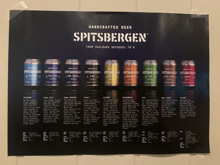 Svalbard Brewery のボトルビール商品ラインナップとラベルデザイン