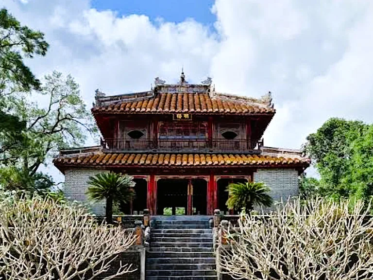 ベトナム、フエにある第２代皇帝ミンマン帝の霊廟（Minh Mang Tomb）