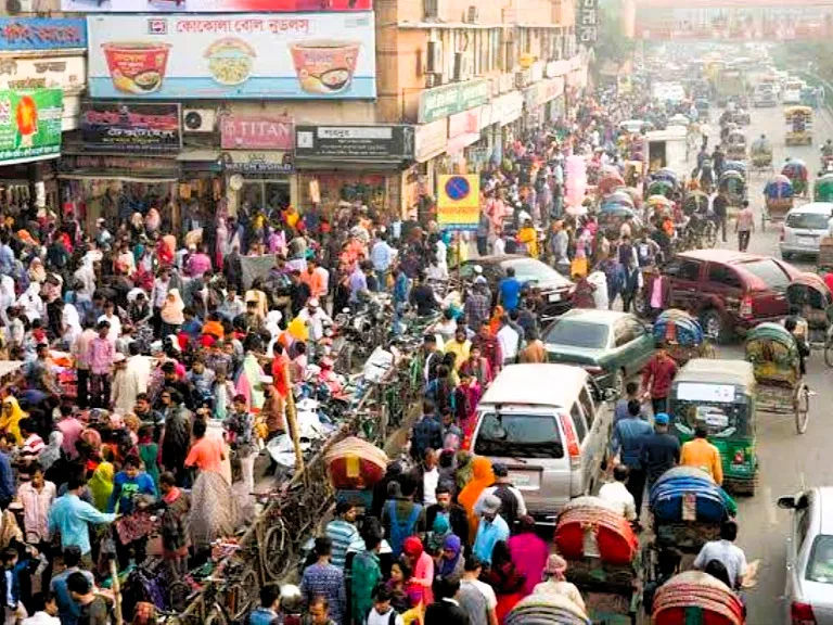 ダッカの市場の様子