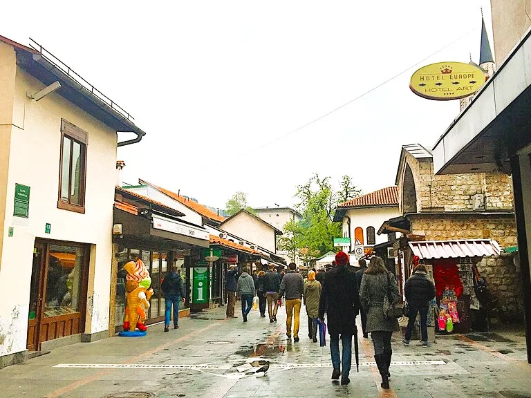 サラエボの旧市街バシュチャルシヤ（Baščaršija）