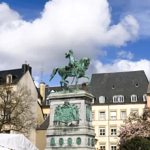 ルクセンブルグ市のウィリアム2世大公の記念碑