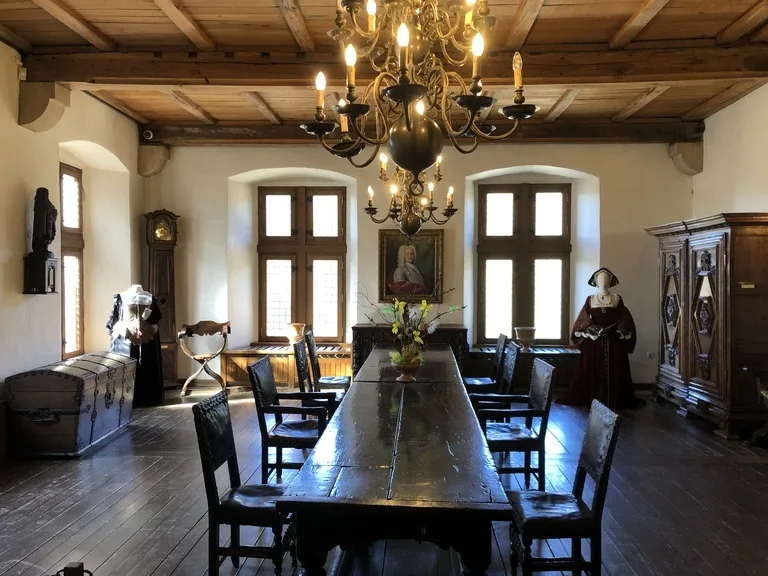 ヴィアンデン城の城内の展示物