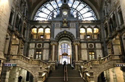 ベルギーのアントワープ駅