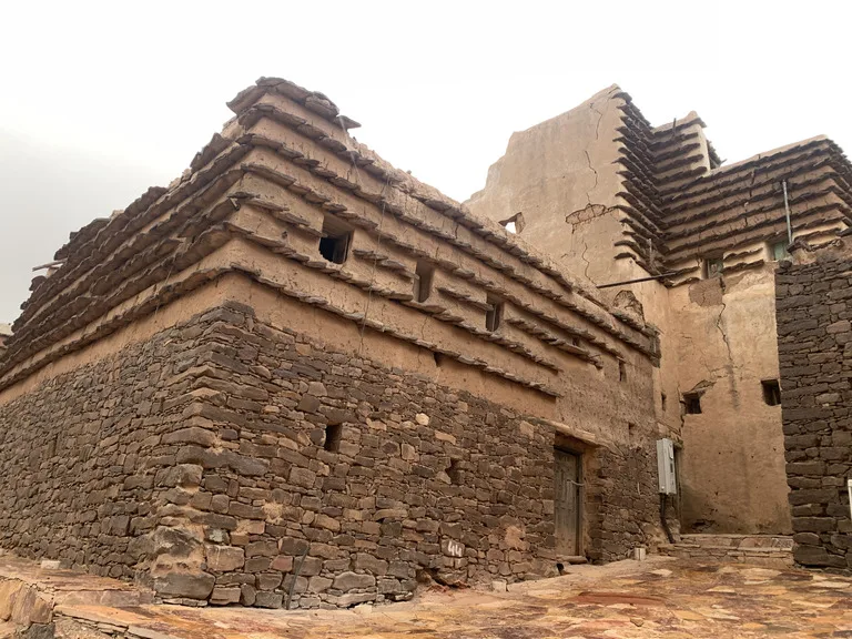 サウジアラビア南部・アシール地方のAl Yanfa Archaeological Villageの風景