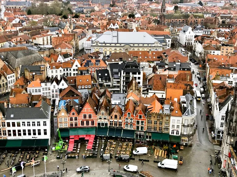 ベルギー、ブルージュの街並み