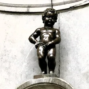 ベルギーの首都ブリュッセルにある小便小僧