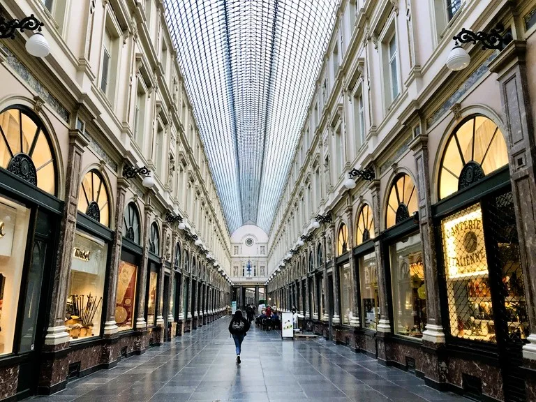 ベルギーのブリュッセルにあるギャルリー・サンチュベール（Galeries Royales Saint-Hubert）