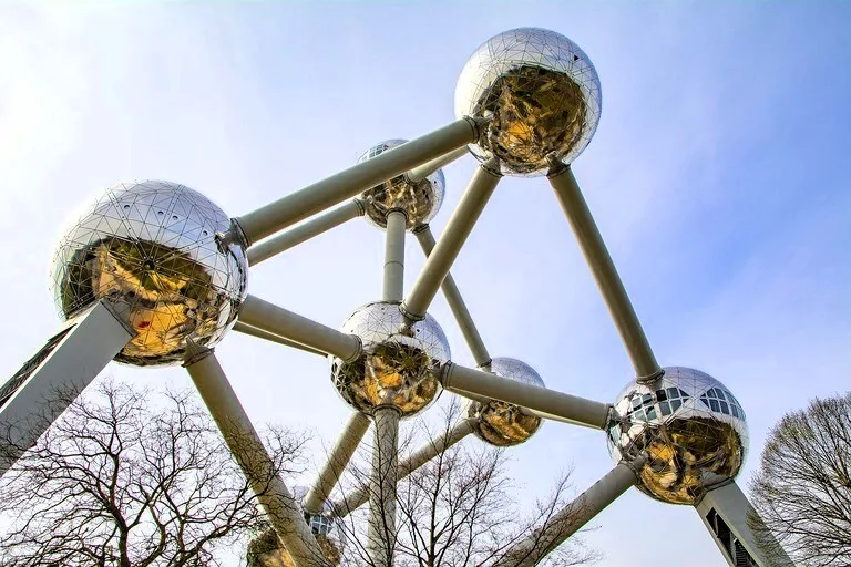 ベルギーのブリュッセルにあるアトミウム（Atomium）