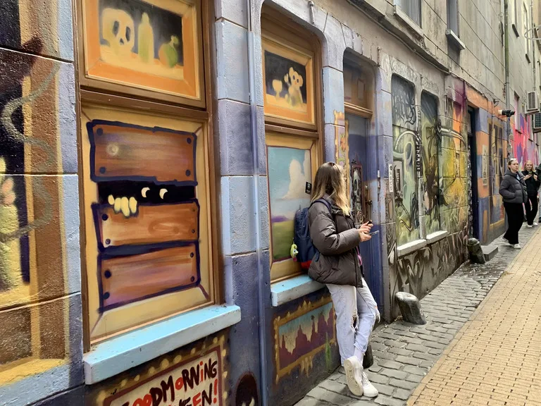 オランダのフローニンゲンにあるパーペンガング(Papengang Groningen)のアート