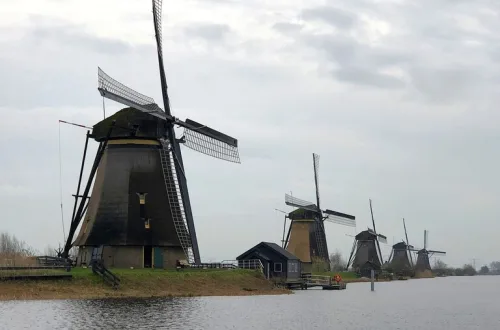 オランダ・キンデルダイク（Kinderdijk）の風車群