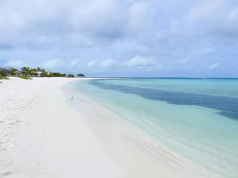 ロスロケス諸島、フランシスキー島（Francisquí）の青い海と白い砂浜