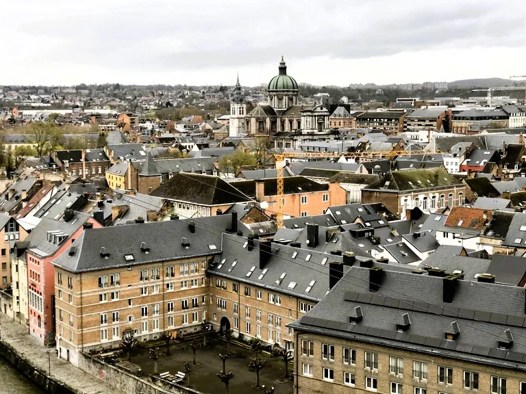 ベルギー、ナミュールの街並み