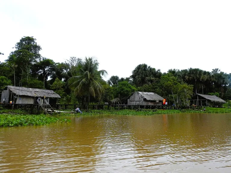ベネズエラ、デルタオリノコで暮らす人々の家