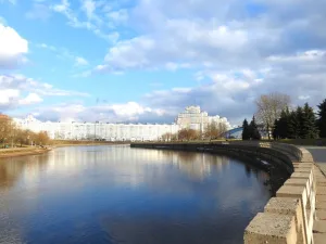 ベラルーシ ミンスクのドニエプル川