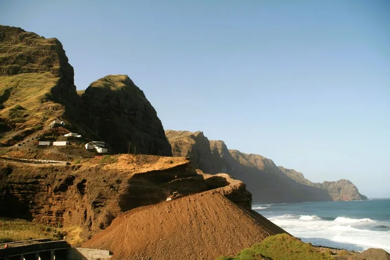 カーボベルデの岸壁