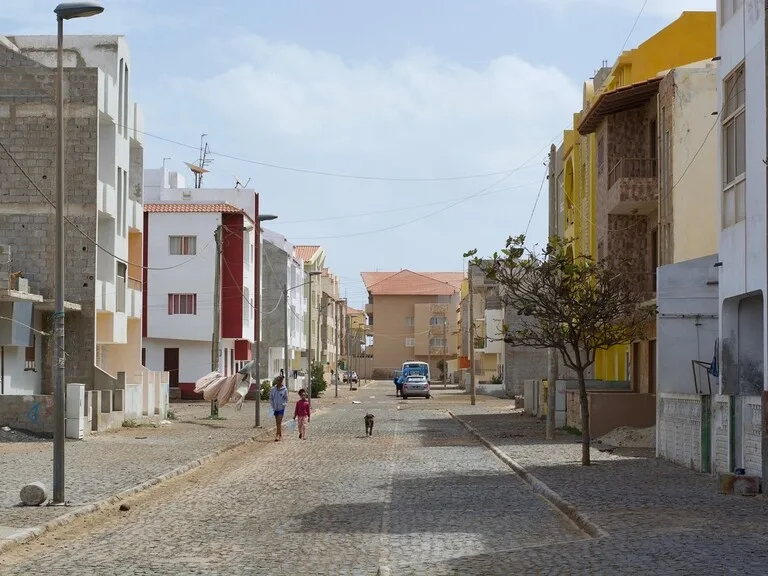 カーボベルデの街中の風景