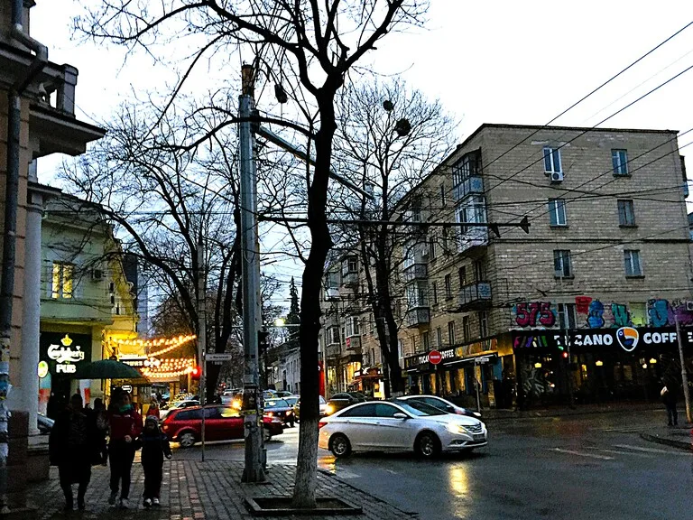 キシナウの市中心の風景