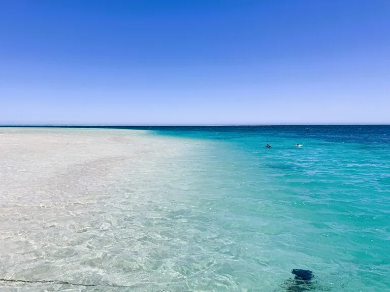 オーストラリア ターコイズビーチ 白砂のビーチと水平線
