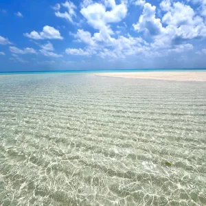 パラオの最北、カヤンゲル島のビーチ
