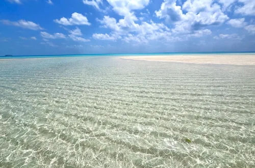 パラオの最北、カヤンゲル島のビーチ