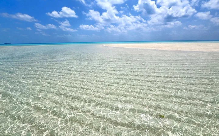 パラオの最北、カヤンゲル島のビーチ