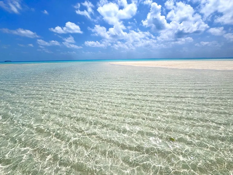 パラオの最北、カヤンゲル島のビーチ