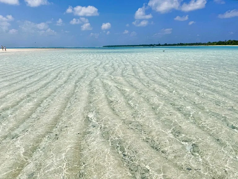 パラオの最北、カヤンゲル島のビーチ